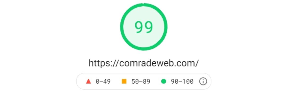 comradeweb.com sayfa hızı içgörüleri