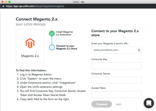 Cum se integrează Magento 2 cu Unific