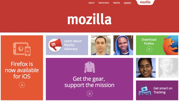 Mozilla 的主页