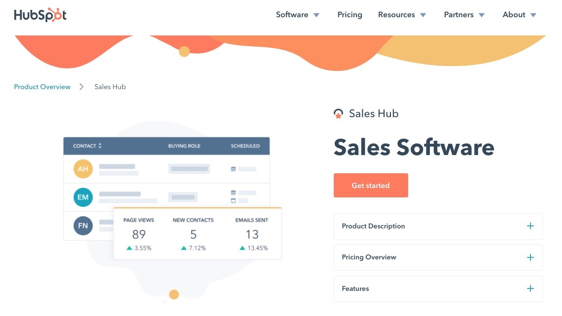 Hubspot販売ホームページ