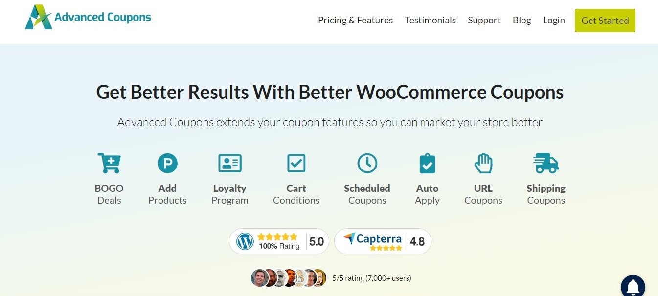 Coupon avancé Plugin Woocommerce