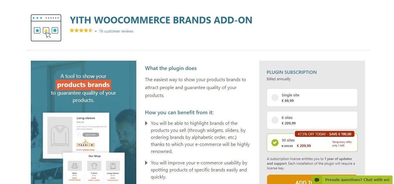 Plugin Yith Woocommerce