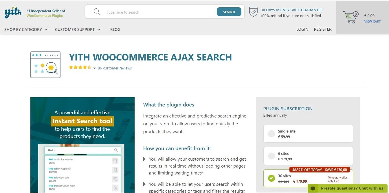 Yith pour WooCommerce