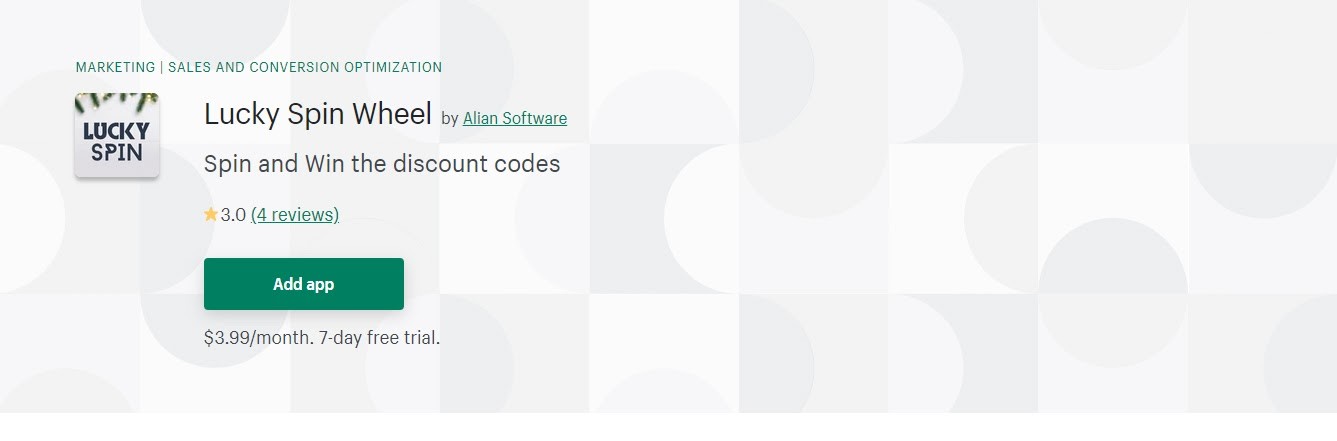 Shopifyラッキースピンアプリ