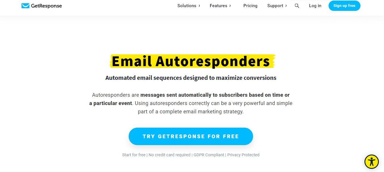 Risponditore e-mail GetResponse