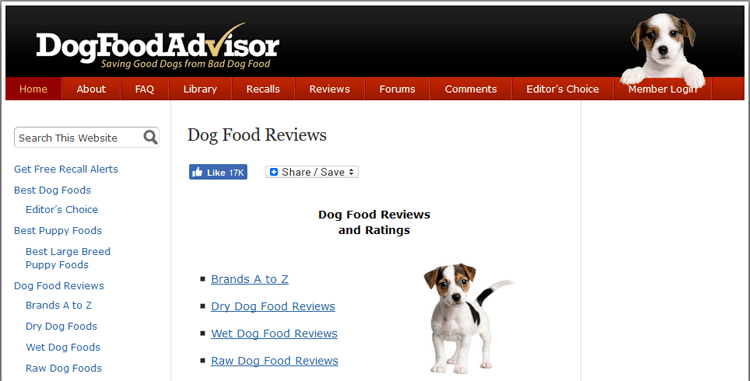 DogFoodAdvisor Site