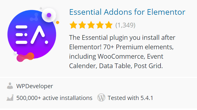 Essential Addons for Elementor WordPress Plugin