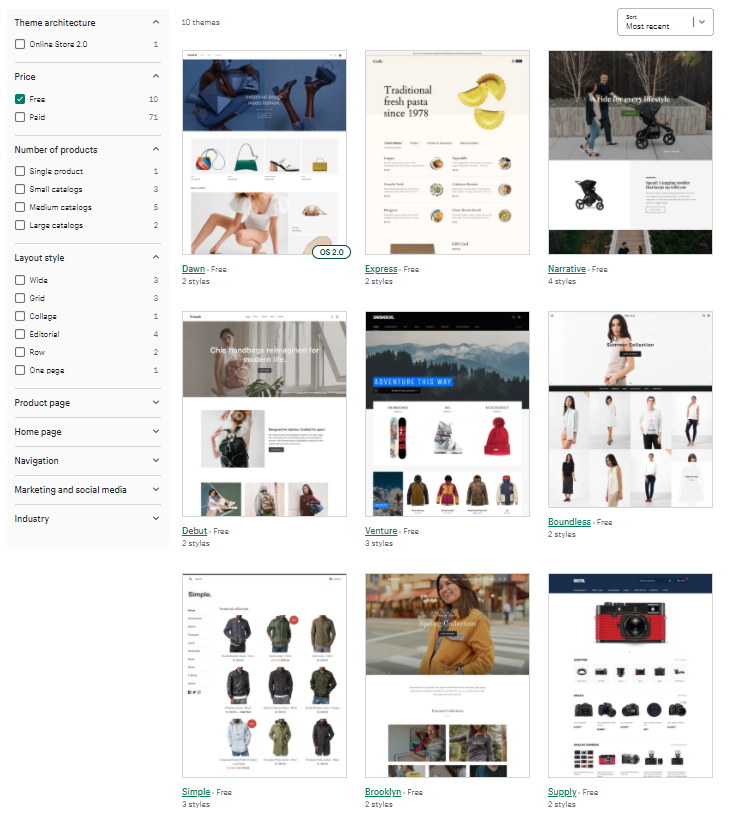 tema gratis vs tema shopify premium