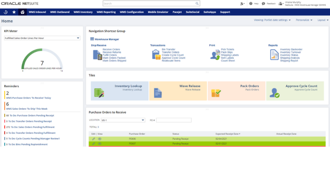 NetSuite WMS