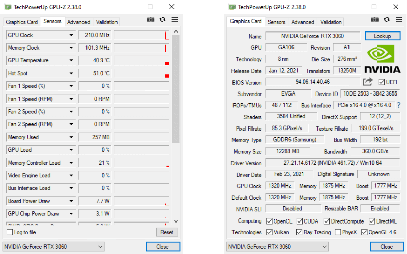 Tangkapan Layar GPU-Z