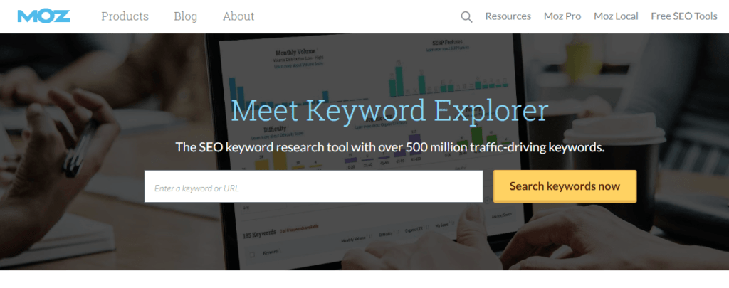 Moz Keyword Explorer