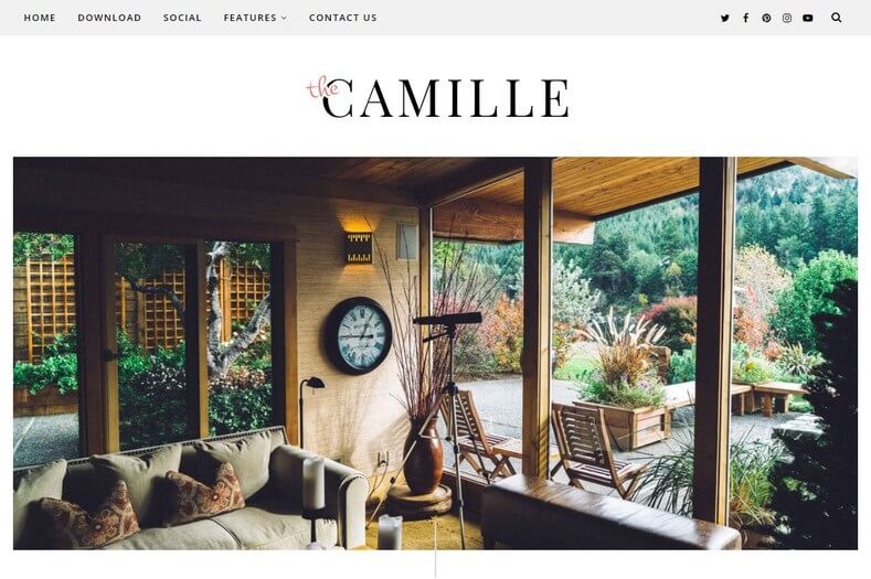 نموذج Camille لـ Blogger