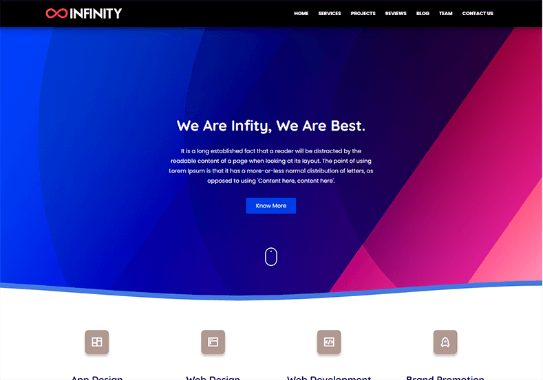 موضوع Infinity Free Blogger