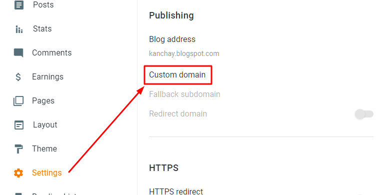 Adăugați un domeniu personalizat în Blogger