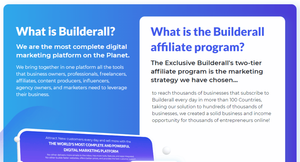 Programul de afiliere Builderall