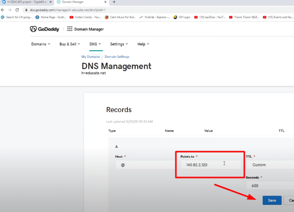 Instale WordPress en VPS 7 (pegue la IP en los registros DNS)