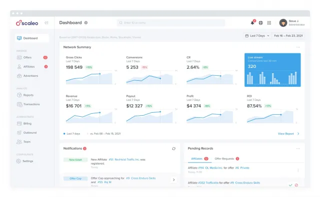 ベスト10リファラルマーケティングソフトウェアとツール-scaleo