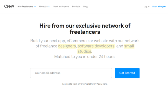 Crew Best Freelance Websites to Find Work