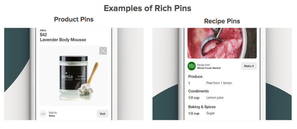 Pinterestのeコマース-Pinterestのリッチピン