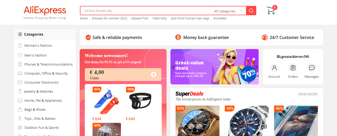 Aliexpress لدروبشيبينغ