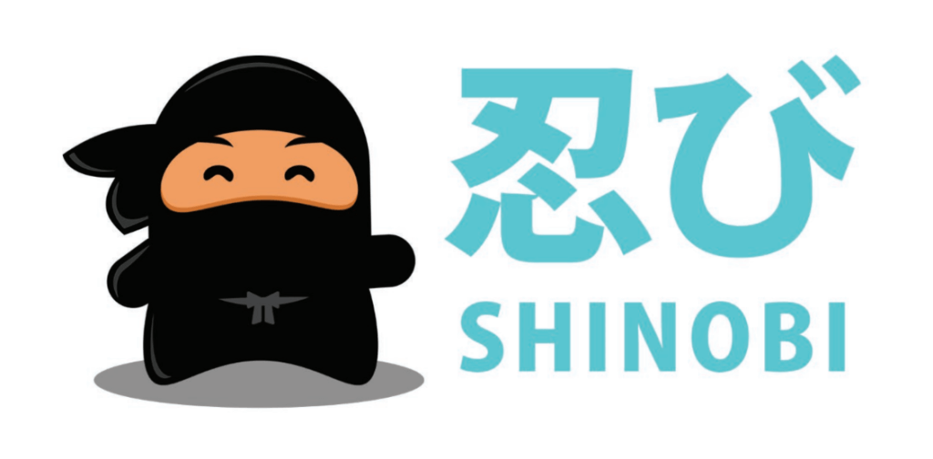 Grafika przedstawiająca Shinobi, maskotkę Ninja Ekspozycji