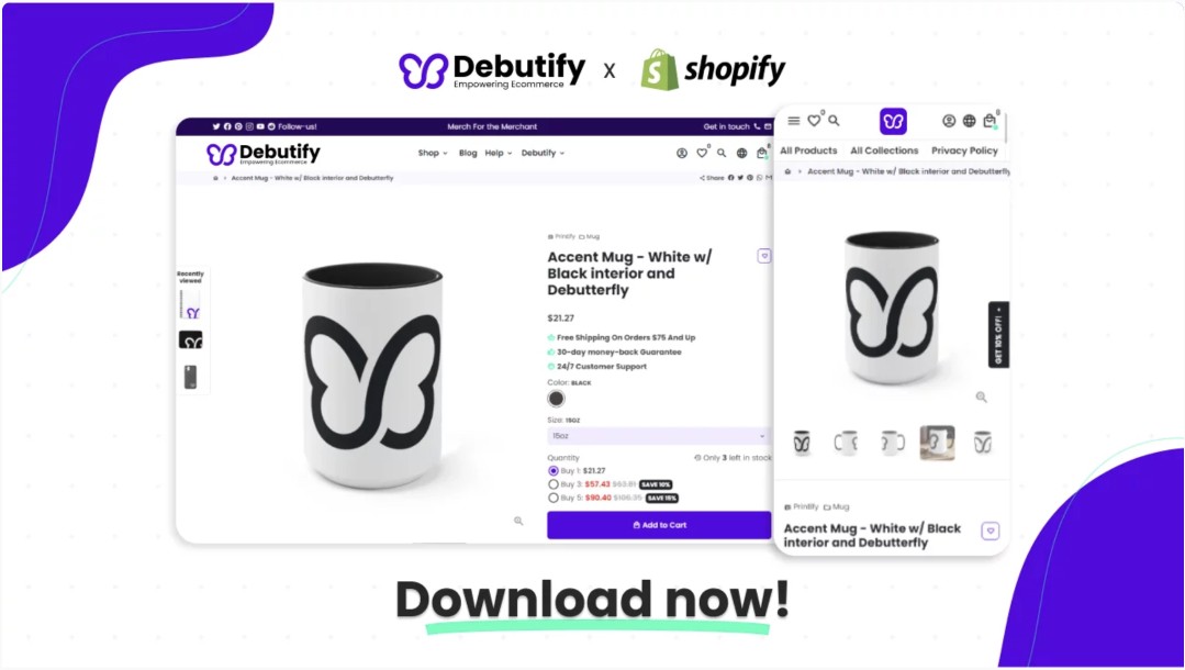 لاول مرة Shopify الموضوع