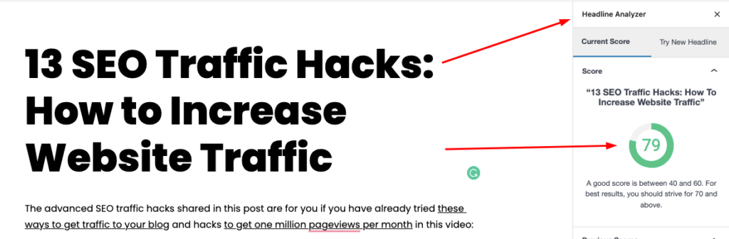 محلل العنوان Monsterinsight من H-Educate Post (سيو Traffic Hacks)