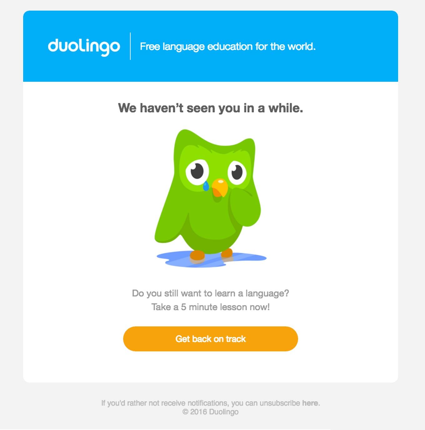 Campagne DuoLingo