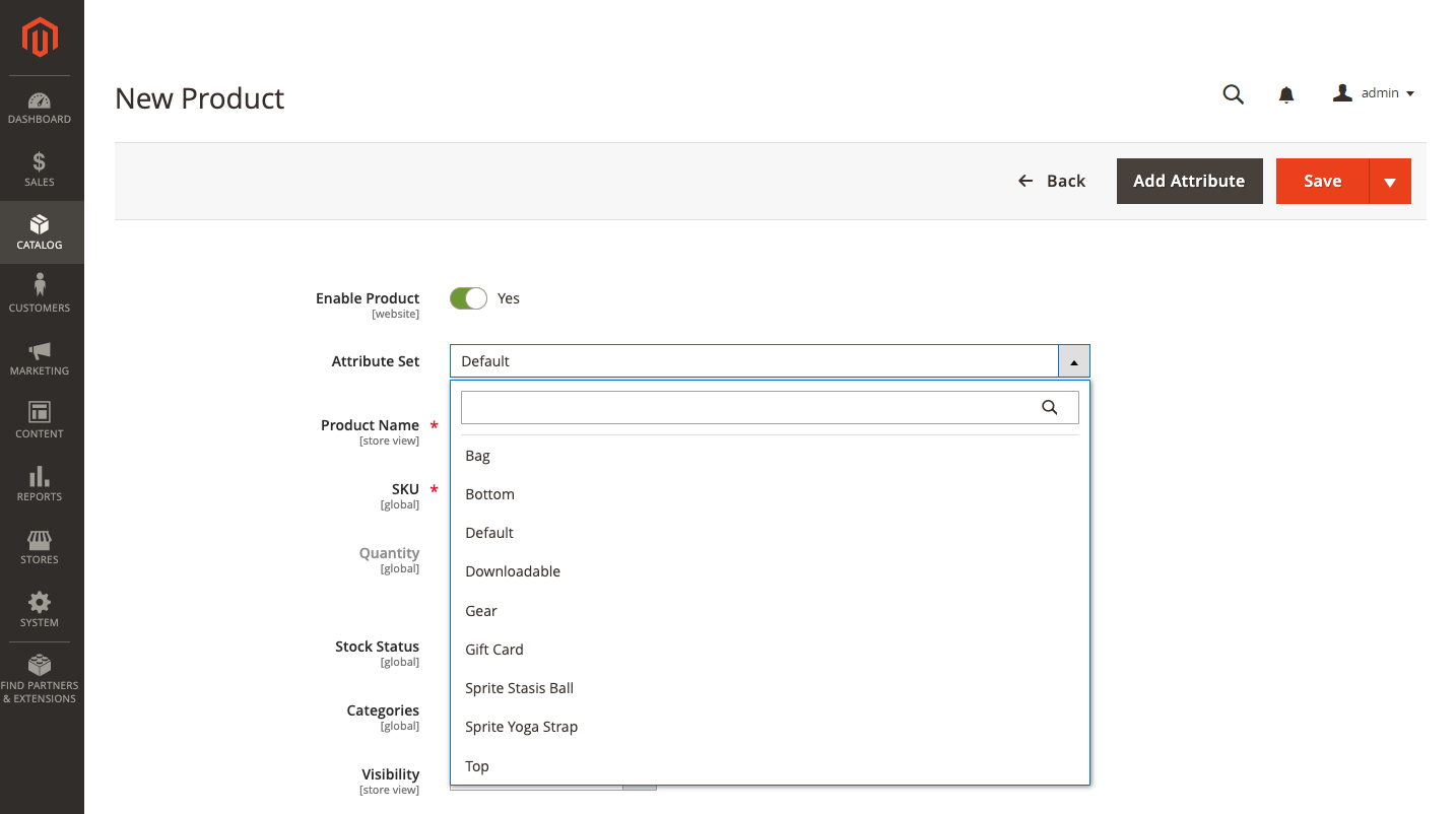 grouped-product-create-attribute-set