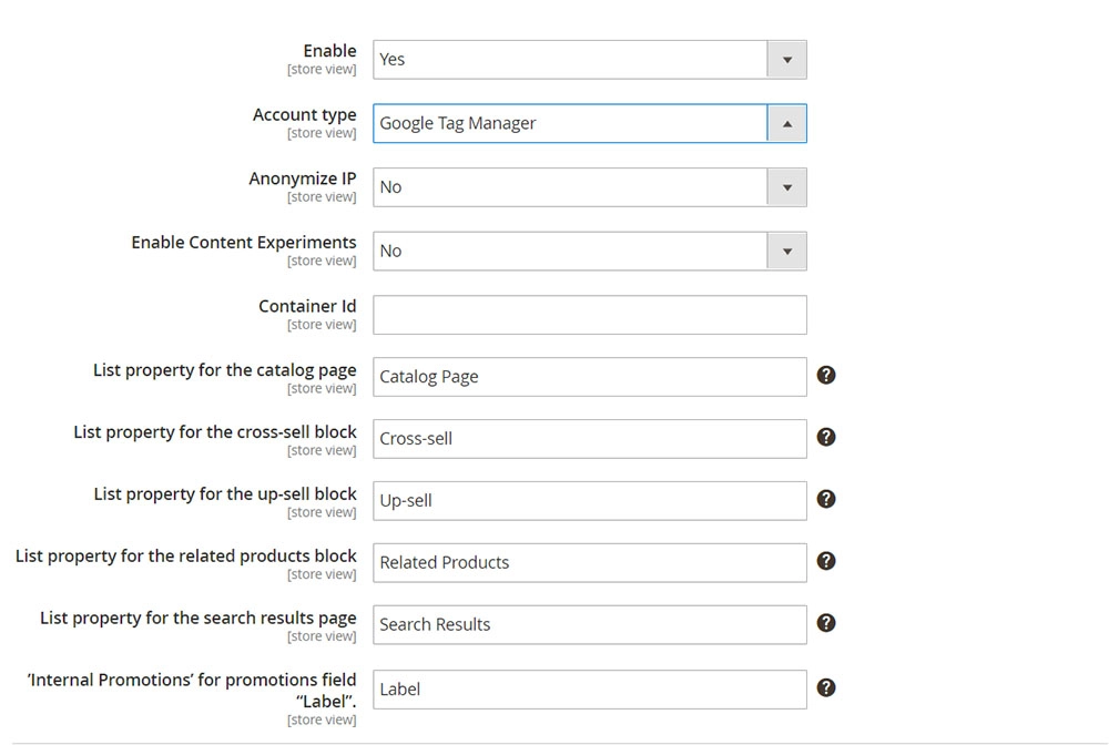 magento 2 gtm 設置