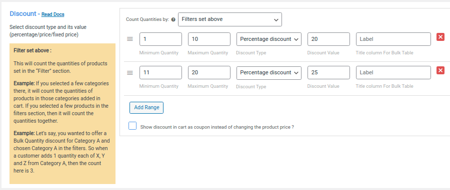 4 set up product bulk discount