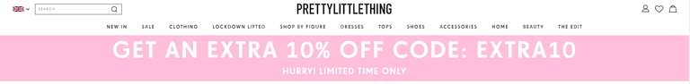 PrettyLittleThing sınırlı süreli teklif