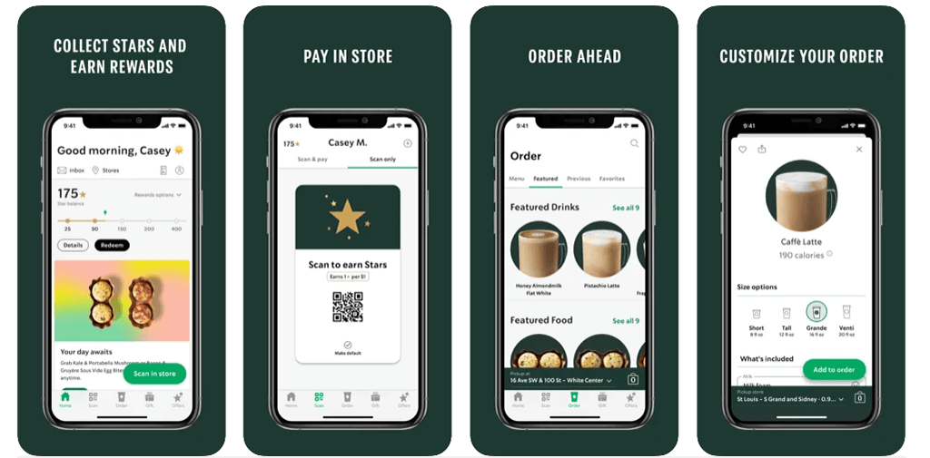 Starbucks uygulaması