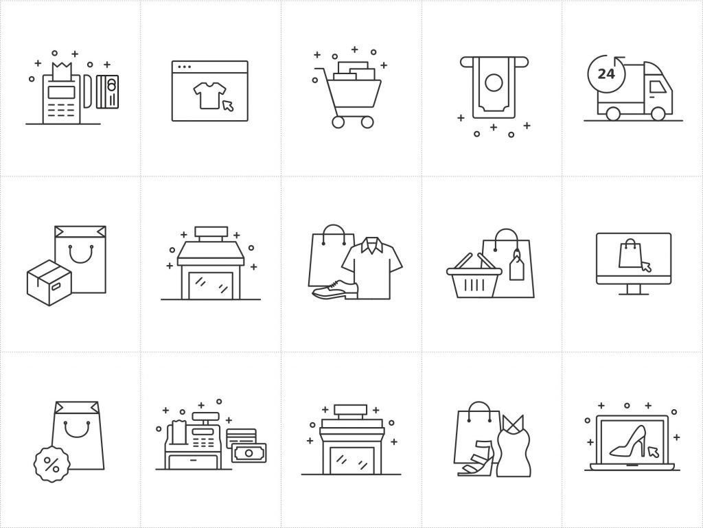 15のEコマースアイコン