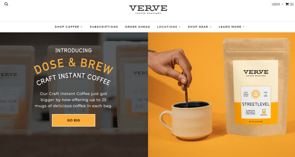 Verve Coffee Roasters im Internet