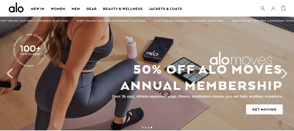 Alo Yoga-Website