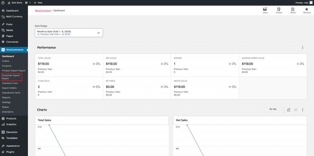 woocommerce 客戶進出口