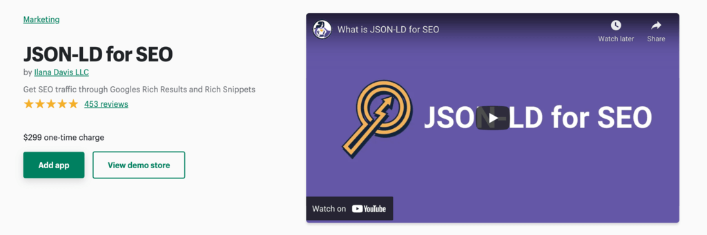 JSON LD SEO Shopify