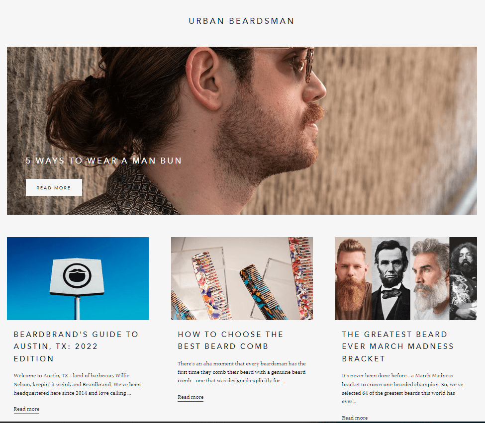 Blog Beardbrand Shopify