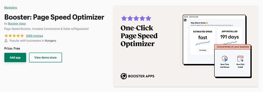 Booster: Page Speed Optimizer