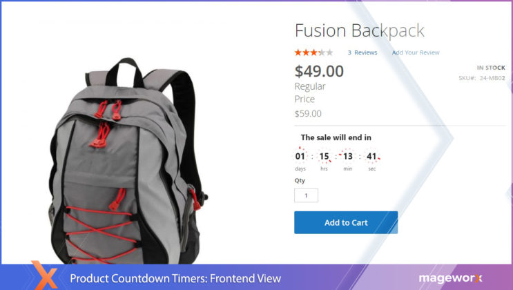Magento 2 製品のカウントダウン タイマー | MageWorx ブログ