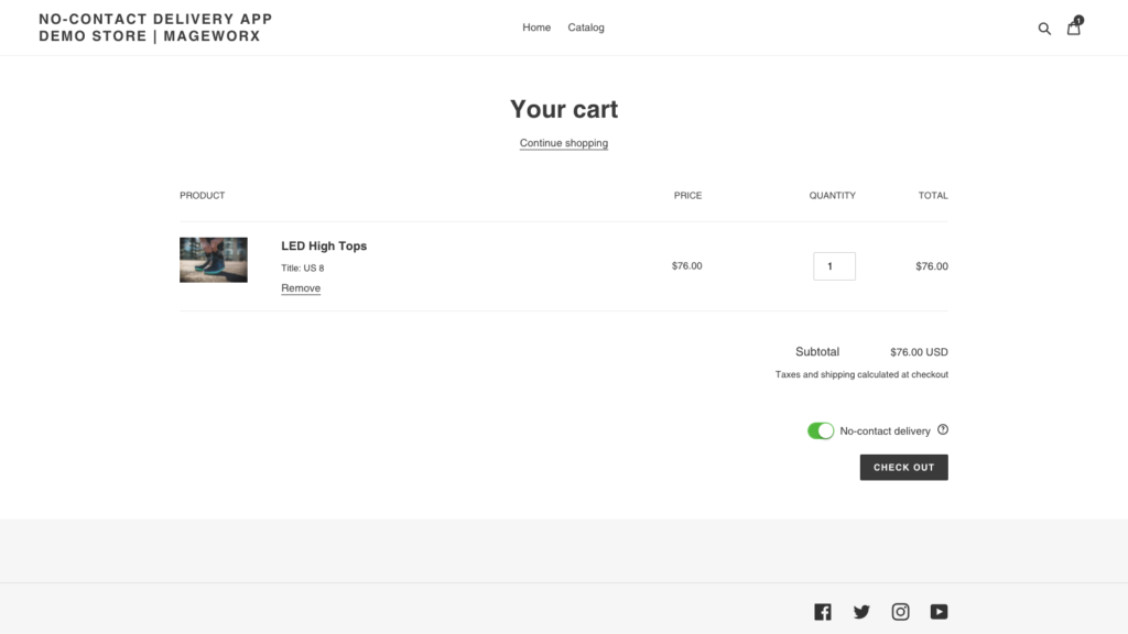 Shopifyの新しい無料アプリ―非接触配送 | MageWorx Shopify ブログ