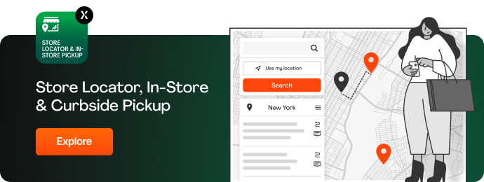 Store Locator, Abholung im Geschäft und am Straßenrand für Magento 2