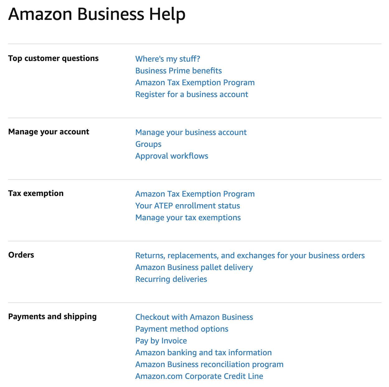 Shopify よくある質問ページ