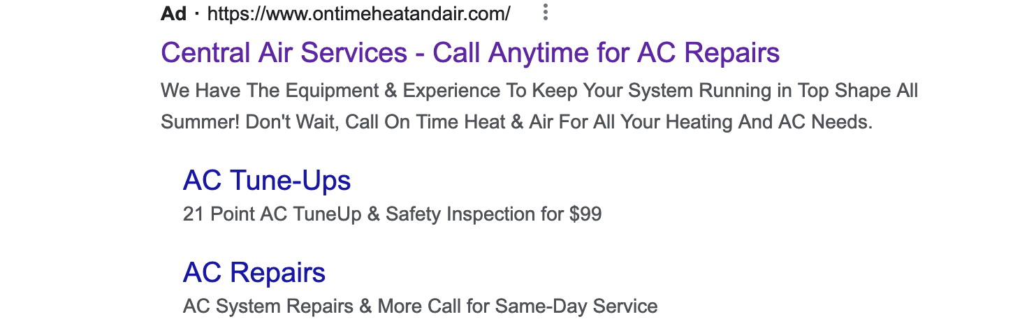 Kampanye HVAC kreatif di Google Ads