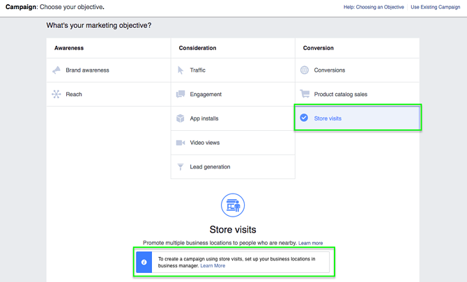 Create a Store Visits Facebook Ads Campaign