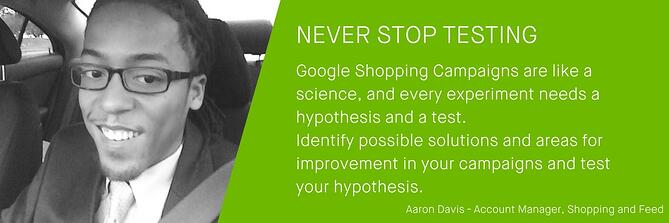 Google Shopping Expert Aaron Davis