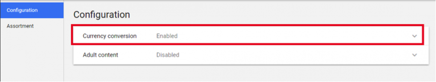Google Shopping Currency Conversion Tool
