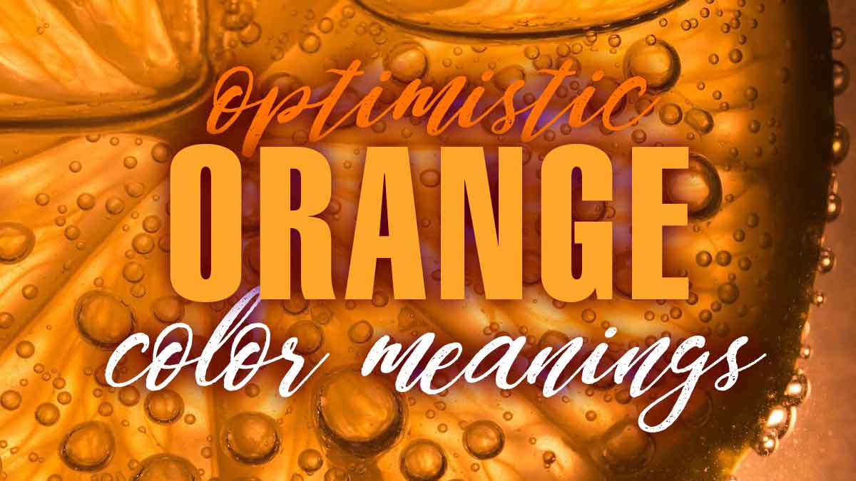 gros plan macro d'une tranche d'orange dans une boisson pétillante a du texte, des significations de couleur orange optimistes.