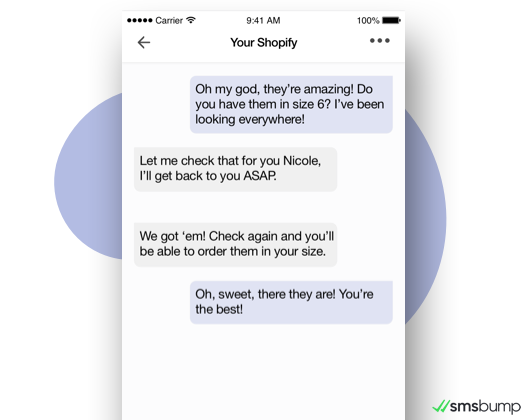 Aumente las tasas de conversión de marketing por SMS con respuestas rápidas en Shopify